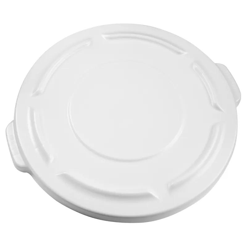 Brute® Flat Lid 21.63X19.88X1.75 IN 20 GAL 80 QT White Round Resin Self-Venting Food Safe 1/Each
