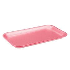 Dyne-A-Pak 17S Tray Polystyrene Foam Rose 1000/Case