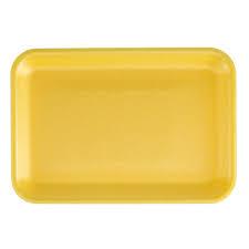 Dyne-A-Pak 4D Tray Polystyrene Foam Yellow 500/Case