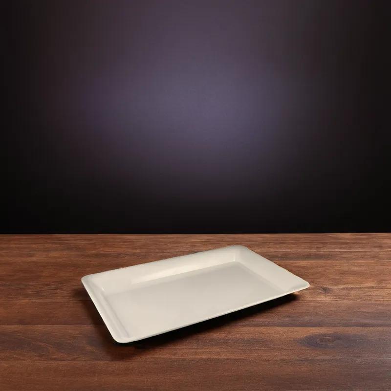 Serving Tray 12X30 IN Plastic White Rectangle 12/Case
