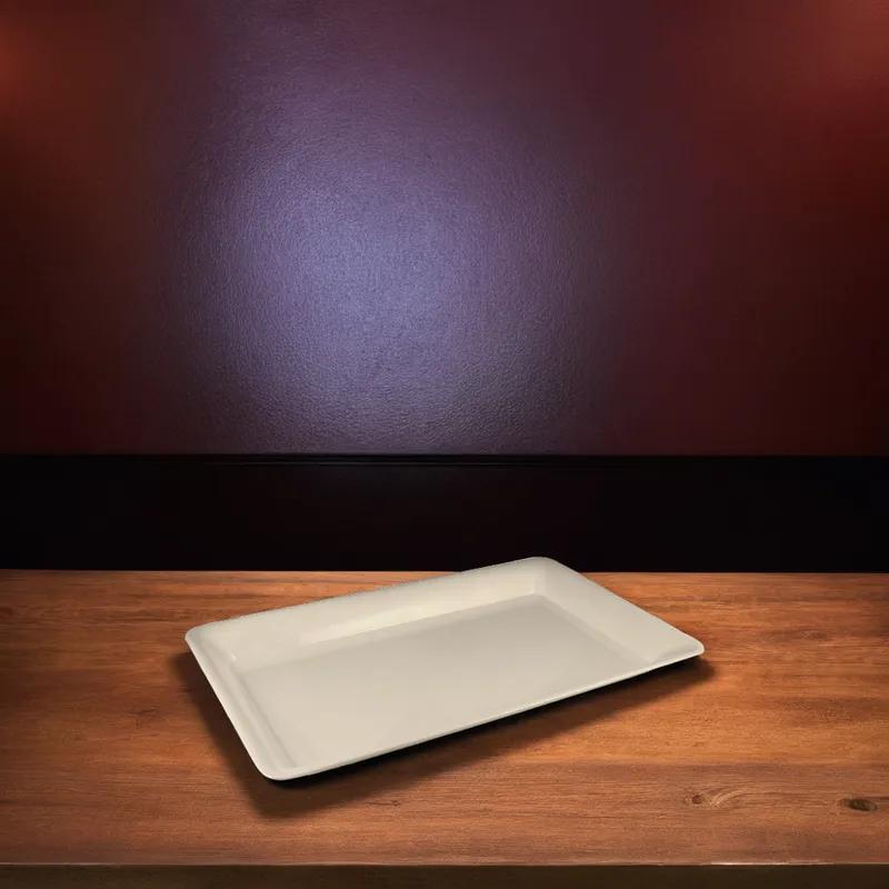 Serving Tray 12X30 IN Plastic White Rectangle 12/Case
