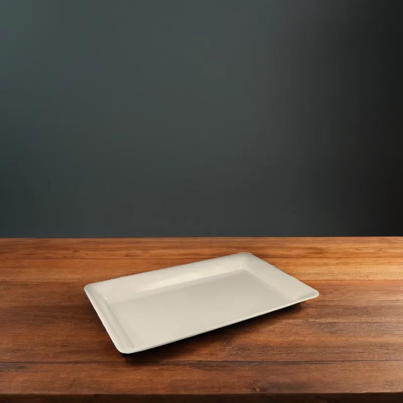 Serving Tray 12X30 IN Plastic White Rectangle 12/Case