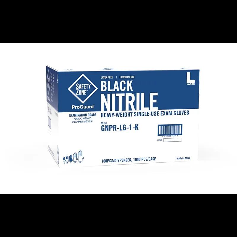 Gloves Medium (MED) Black 5.3MIL Nitrile 1000/Case