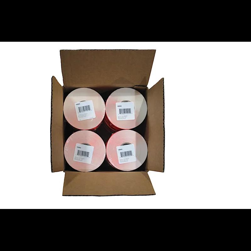 Thick Cut Fine for Bar-B-Q Meat Label 1.5X2 IN Black Fluorescent Red 1000 Count/Roll 20 Rolls/Case 20000 Count/Case