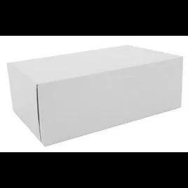 Donut Box 10X6.25X3.5 IN Clay-Coated Kraft Board White Rectangle Automatic 200/Bundle