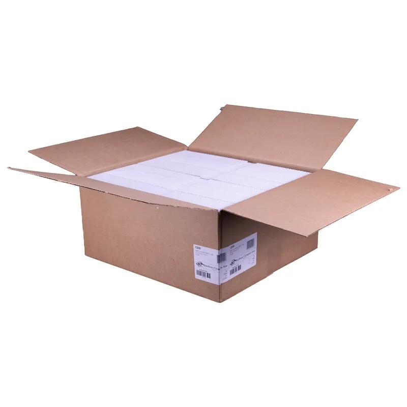 Donut Box 10X6.25X3.5 IN Clay-Coated Kraft Board White Rectangle Automatic 200/Bundle