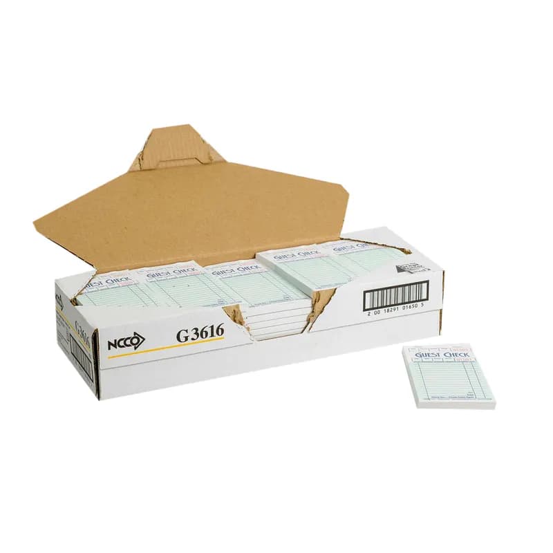 Guest Check 3.5X6.75 IN 16 Line 5000/Case