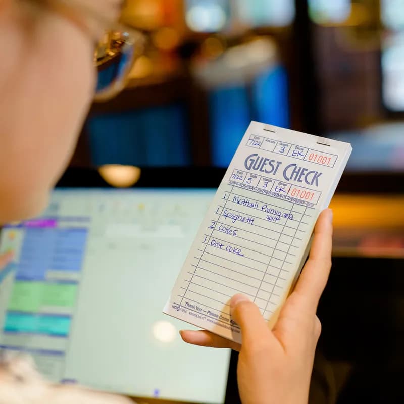 Guest Check 3.5X6.75 IN 16 Line 5000/Case