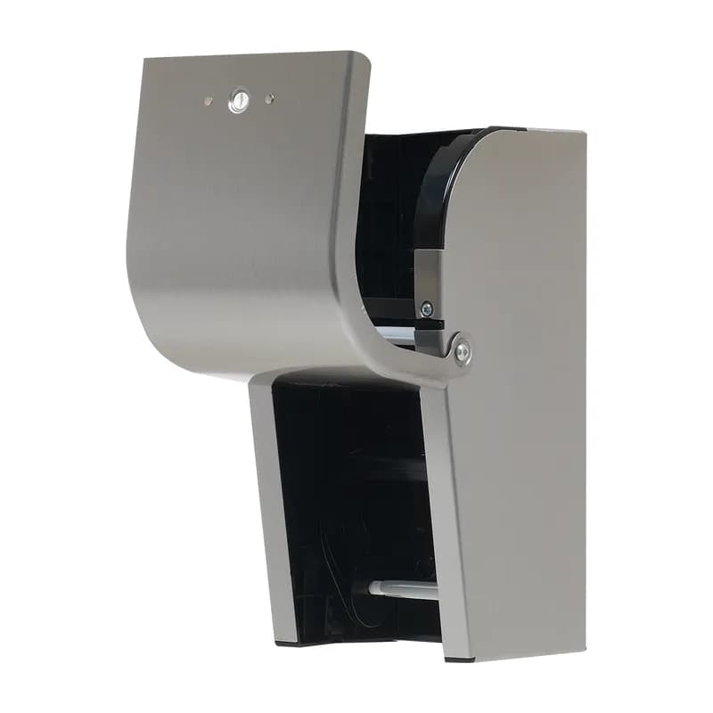 Compact® Toilet Paper Dispenser Stainless Steel Silver Double Roll Vertical Coreless High Capacity 1/Each