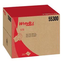 WypAll® X70 Cleaning Wipe 11.1X16.8 IN Medium Duty HydroKnit White Brag Box 200/Case