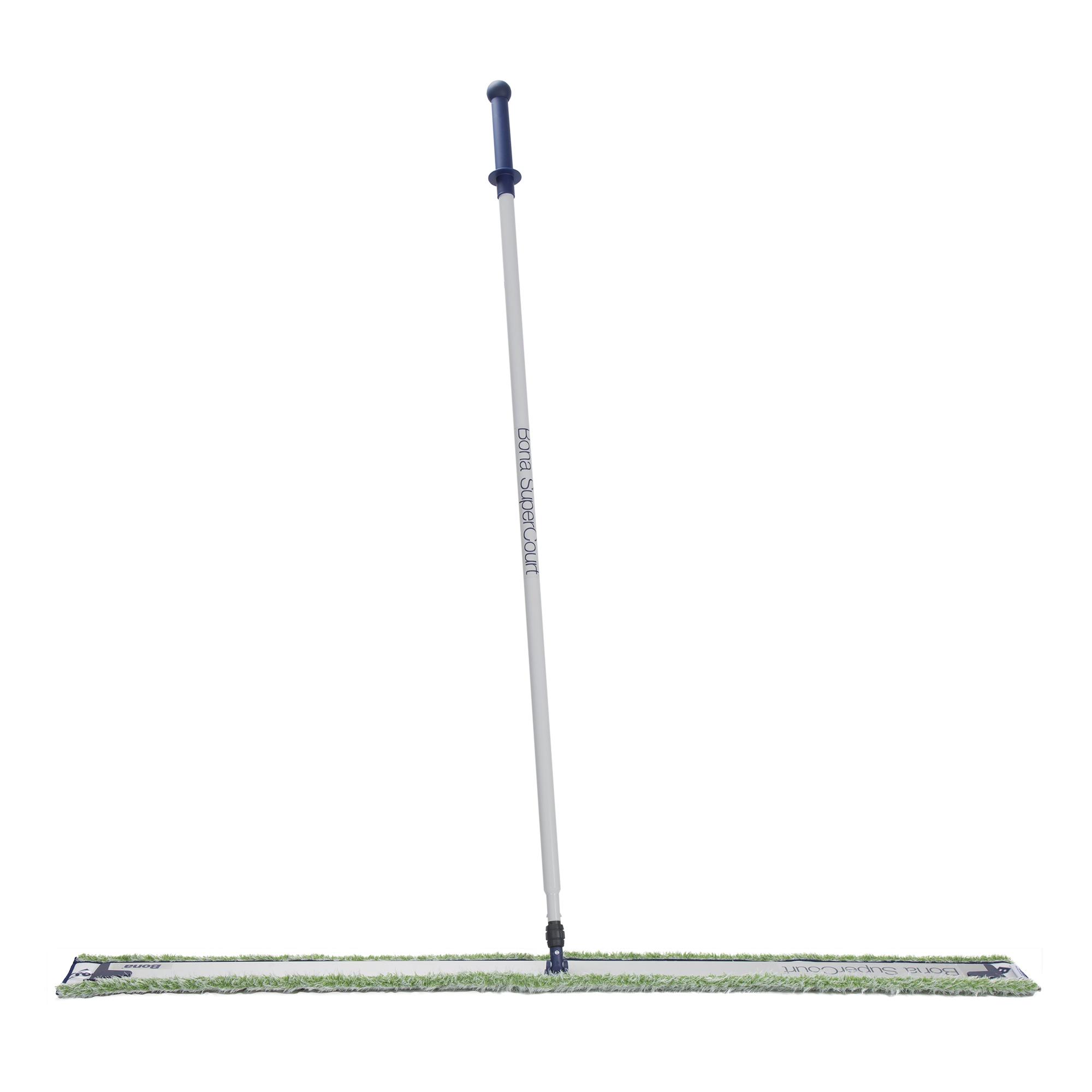 Bona® SuperCourt® Mop Frame & Handle 66X60 IN Aluminum Microfiber With Dusting Pad & Wet Cleaning Pad 1/Case
