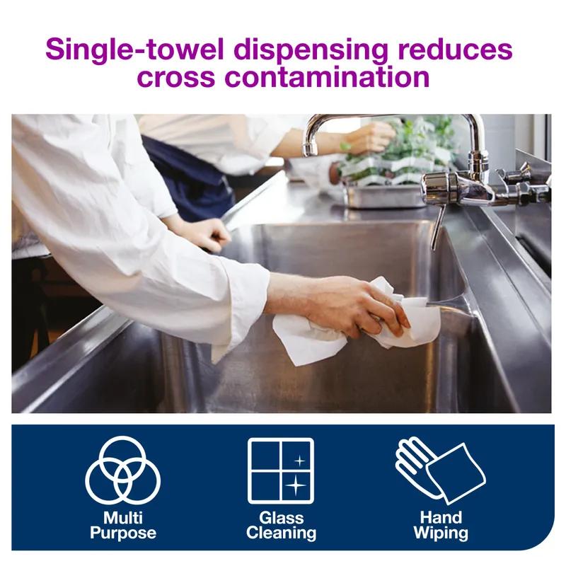 Tork Roll Paper Towel M2 11.8X8.25 IN 599.833 FT 2PLY White Centerfeed Refill 610 Sheets/Roll 6 Rolls/Case