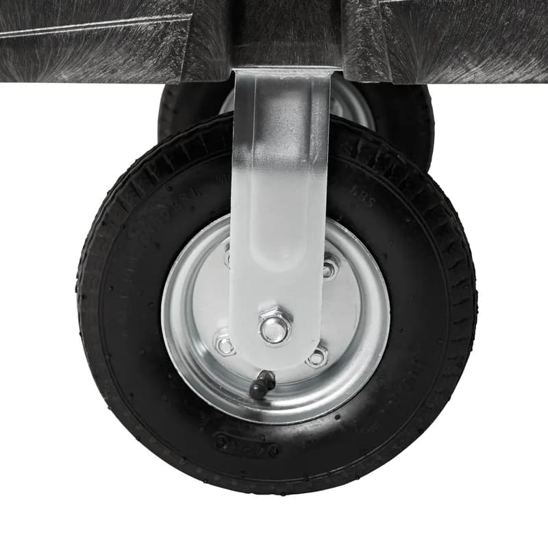 Platform Truck Large (LG) 60X30 IN 2500 LB Black Red Plastic Metal 8 IN Polyolefin Casters 1/Each