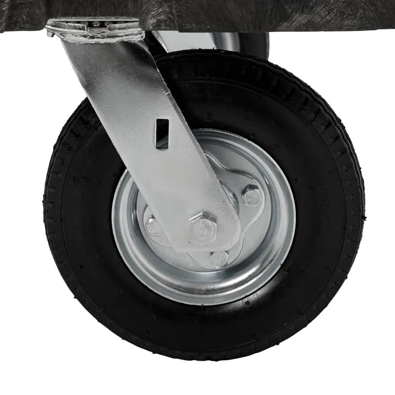 Platform Truck Large (LG) 60X30 IN 2500 LB Black Red Plastic Metal 8 IN Polyolefin Casters 1/Each