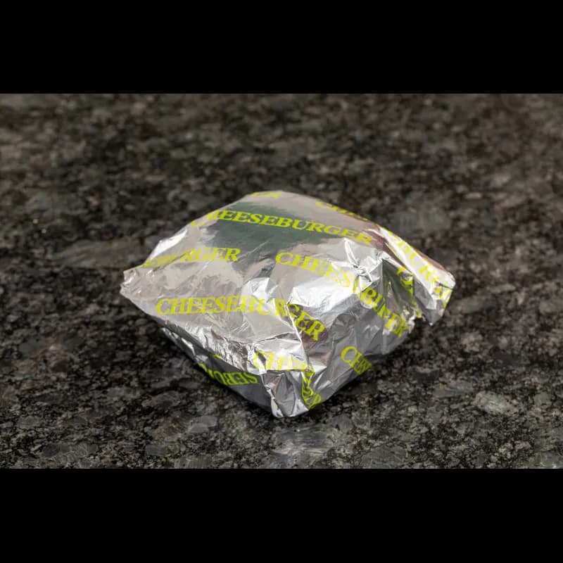 Burger Patty Sheet 10.5X14 IN Foil-Lined Paper Silver Yellow Heat Proof 2500/Case
