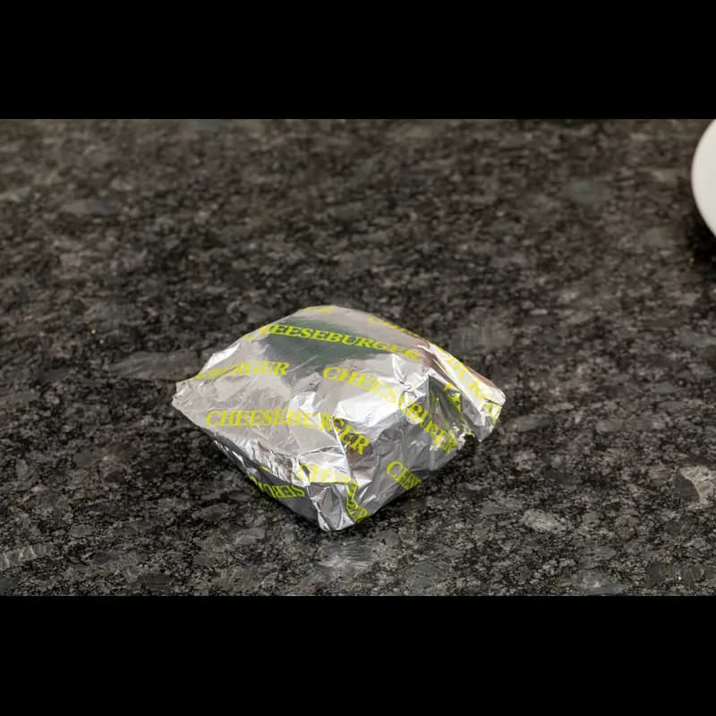 Burger Patty Sheet 10.5X14 IN Foil-Lined Paper Silver Yellow Heat Proof 2500/Case