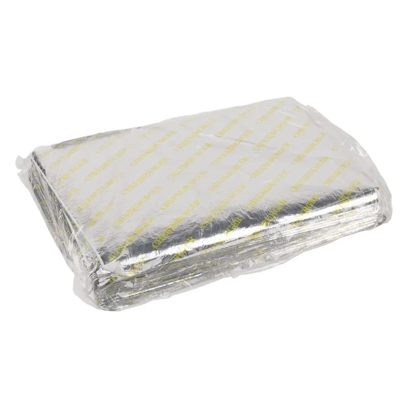 Burger Patty Sheet 10.5X14 IN Foil-Lined Paper Silver Yellow Heat Proof 2500/Case