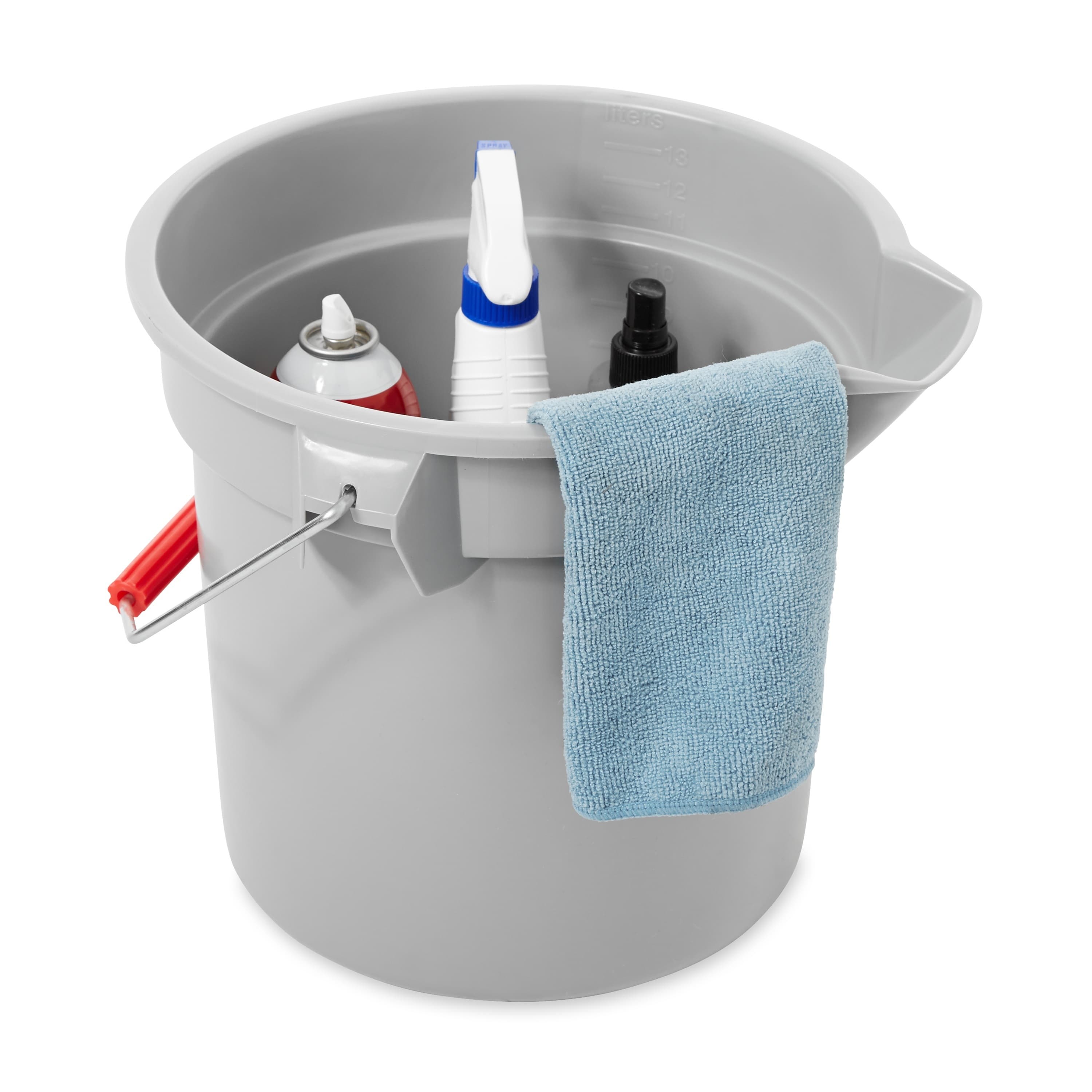 Brute® Bucket 14 QT HDPE Gray 1/Each