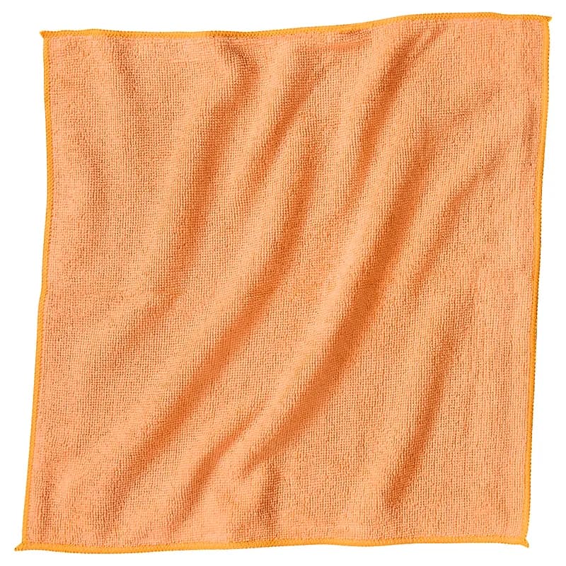 Victoria Bay All Purpose Cleaning Cloth 16X16 IN Microfiber Orange 12/Pack