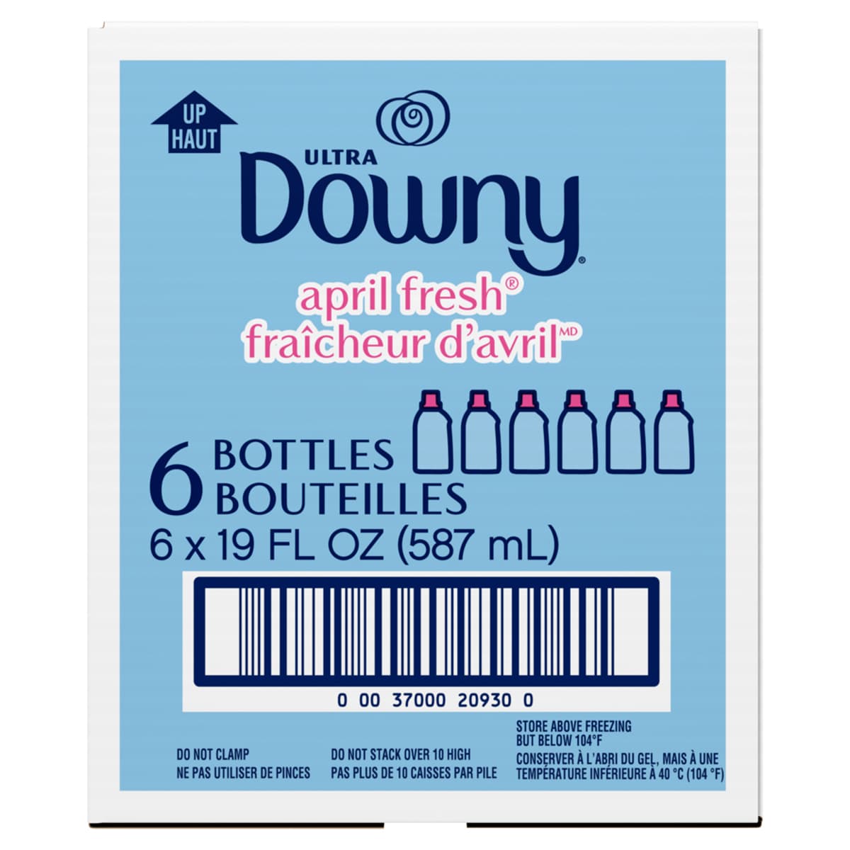 Downy® Ultra April Fresh Laundry Softener 19 FLOZ Liquid Concentrate 6/Case