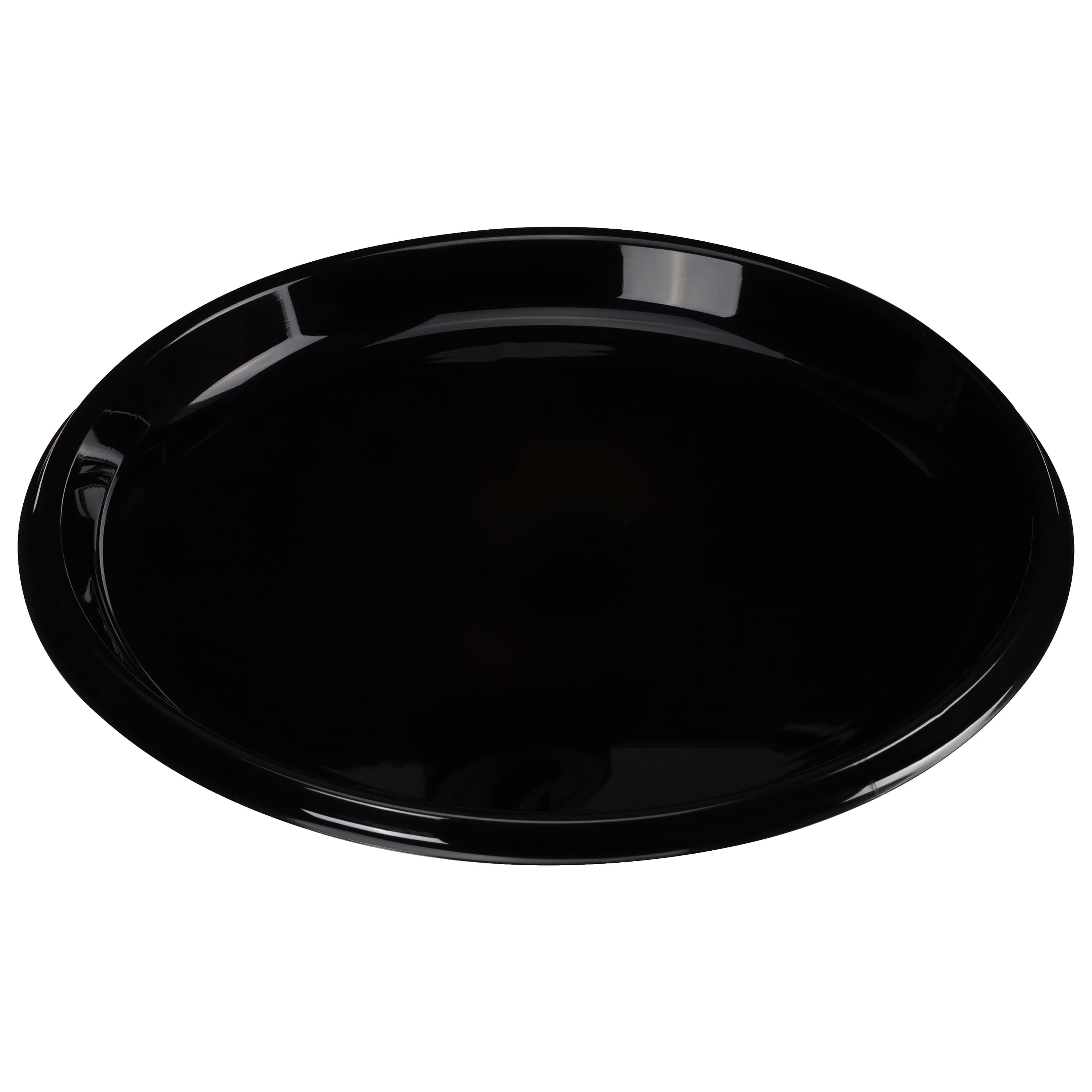 SturdiWare® Serving Tray Base 12X0.63 IN PS Black Round 36/Case