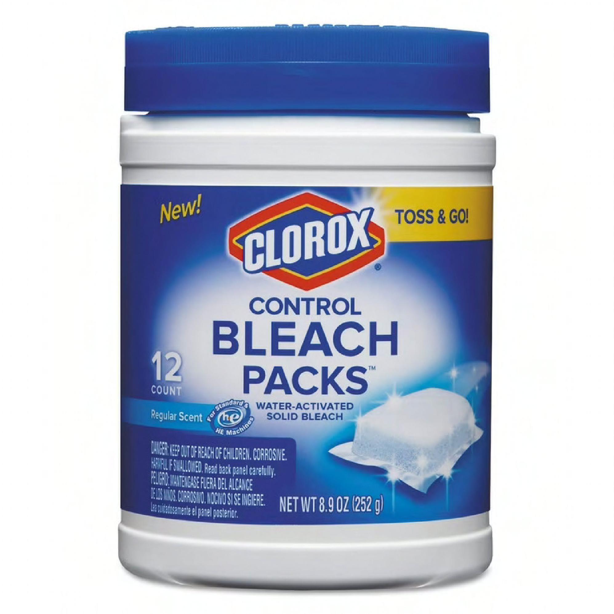 Clorox® Control Bleach Packs Bleach Tablet 12 Count/Pack 6 Packs/Case 36 Count/Case