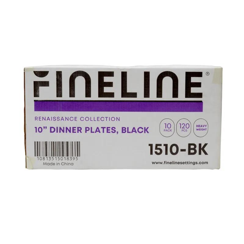 Plate 10 IN PS Black 120/Case