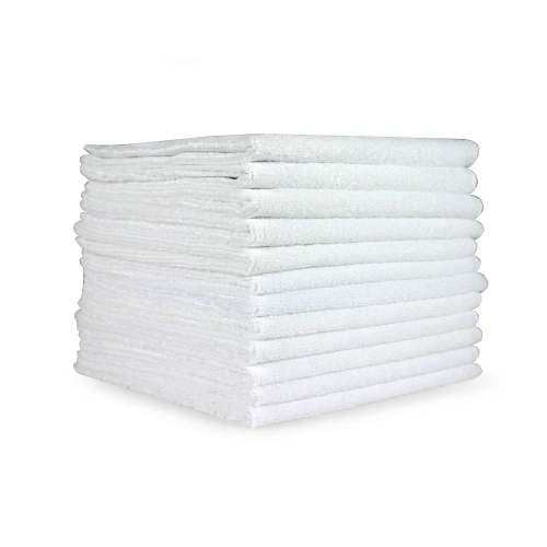 HOSPECO® Smart Choice Cleaning Cloth 16X16 IN Microfiber White Square 12/Dozen