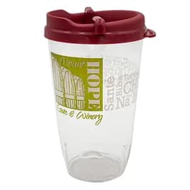 Cup & Lid Combo Tumbler With Dome Lid 16 OZ Plastic Swivel 72/Case