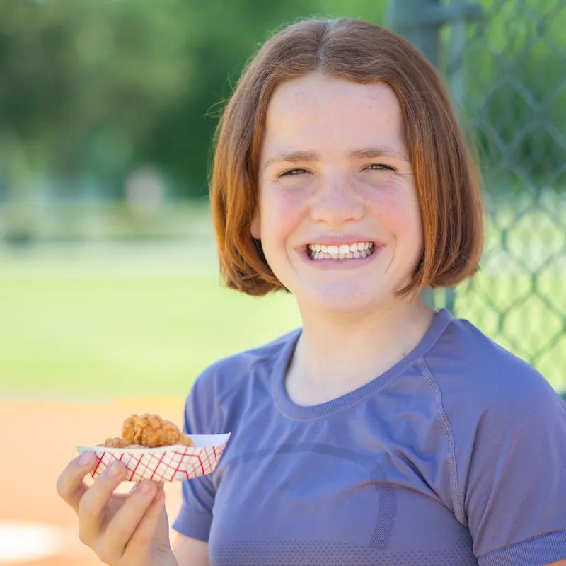 Food Tray 0.25 LB SBS Paperboard White Red Rectangle 1000/Case