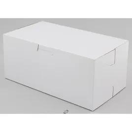 Bakery Box 9X5X4 IN Clay-Coated Kraft Board White Kraft Rectangle Lock Corner Tuck Top 250/Bundle