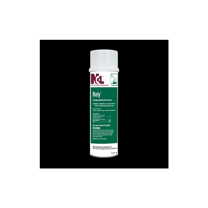 RELY Disinfectant Cleaner 2.75X2.75X9.5 IN 18 FLOZ Foam 12/Case