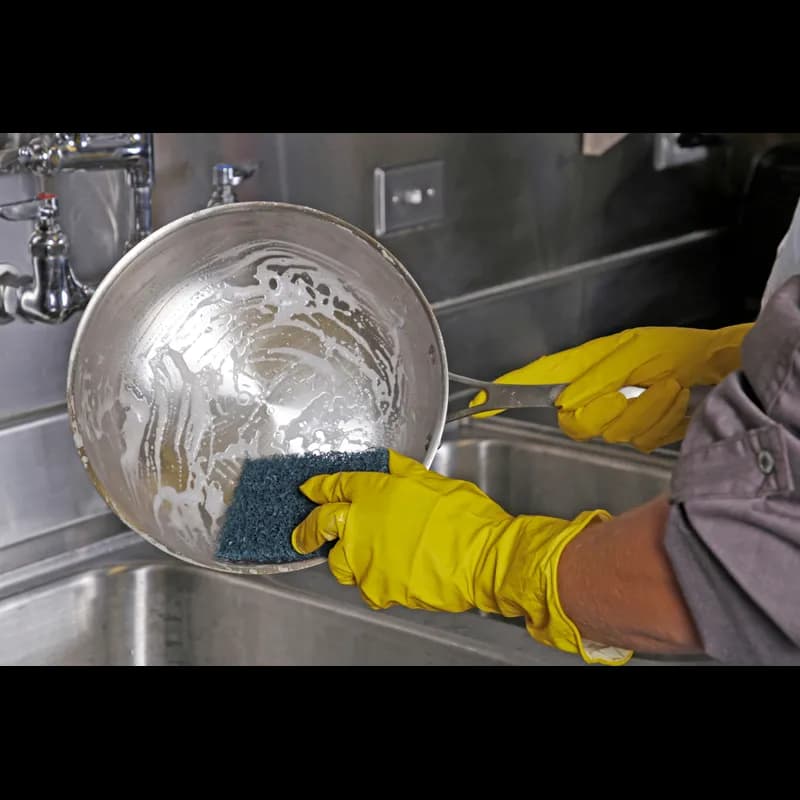 Scouring Pad 5X3 IN Blue Extra Heavy Duty 3 Count/Pack 12 Packs/Case 36 Count/Case