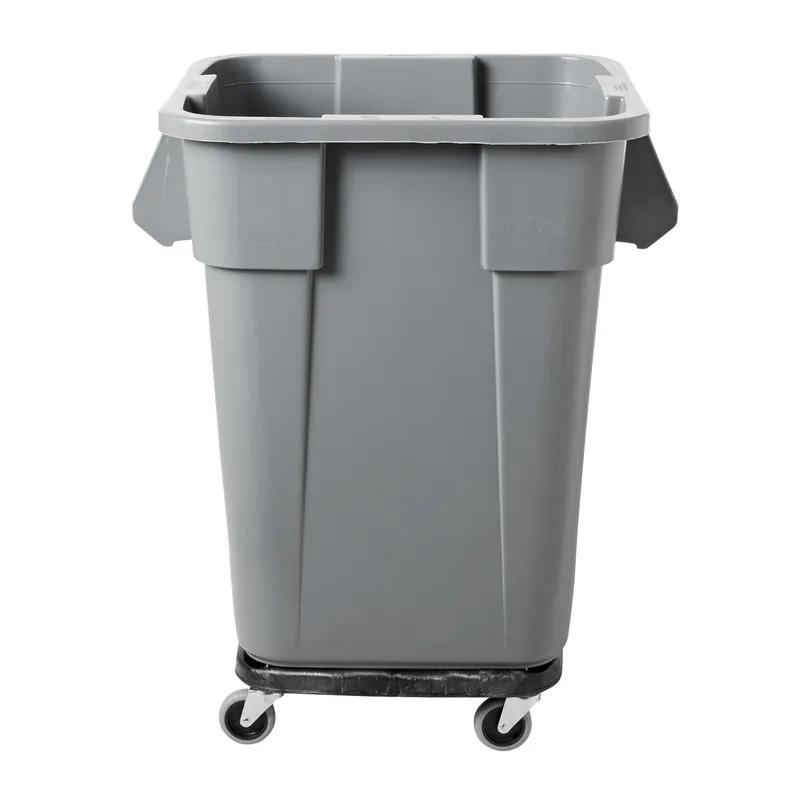 Brute® 1-Stream Trash Can 23.25X27X29 IN 40 GAL 160 QT Gray Square Resin Food Safe 1/Each