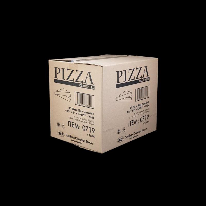 Pizza Slice Container White Triangle 400/Case