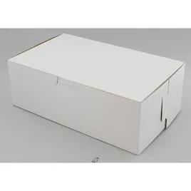 Donut Box 10X6X3.5 IN Clay-Coated Kraft Board White Kraft Rectangle Lock Corner 250/Bundle