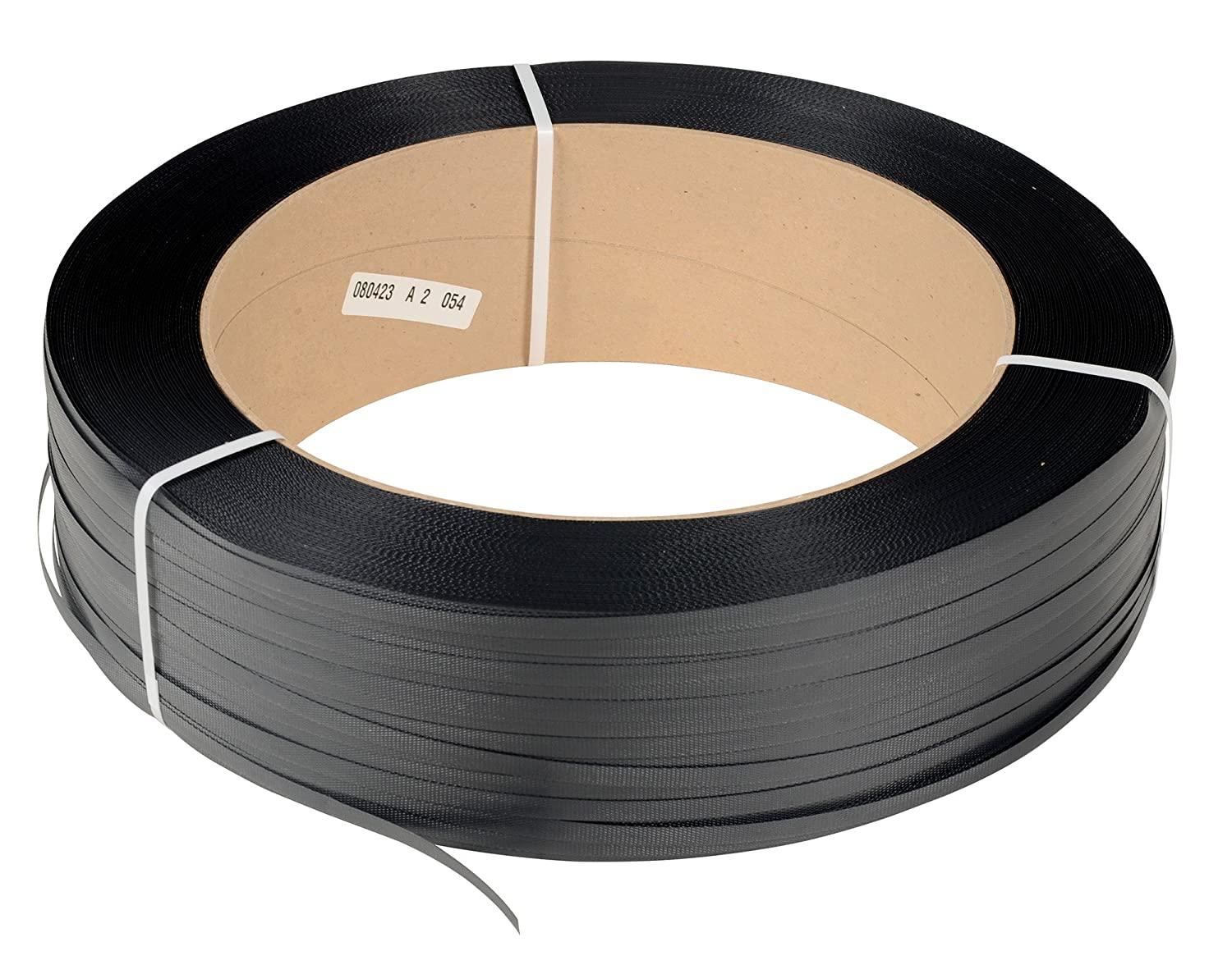 Strapping 0.5IN X9000FT Black 400LB With 6 IN Core Diameter 1/Each