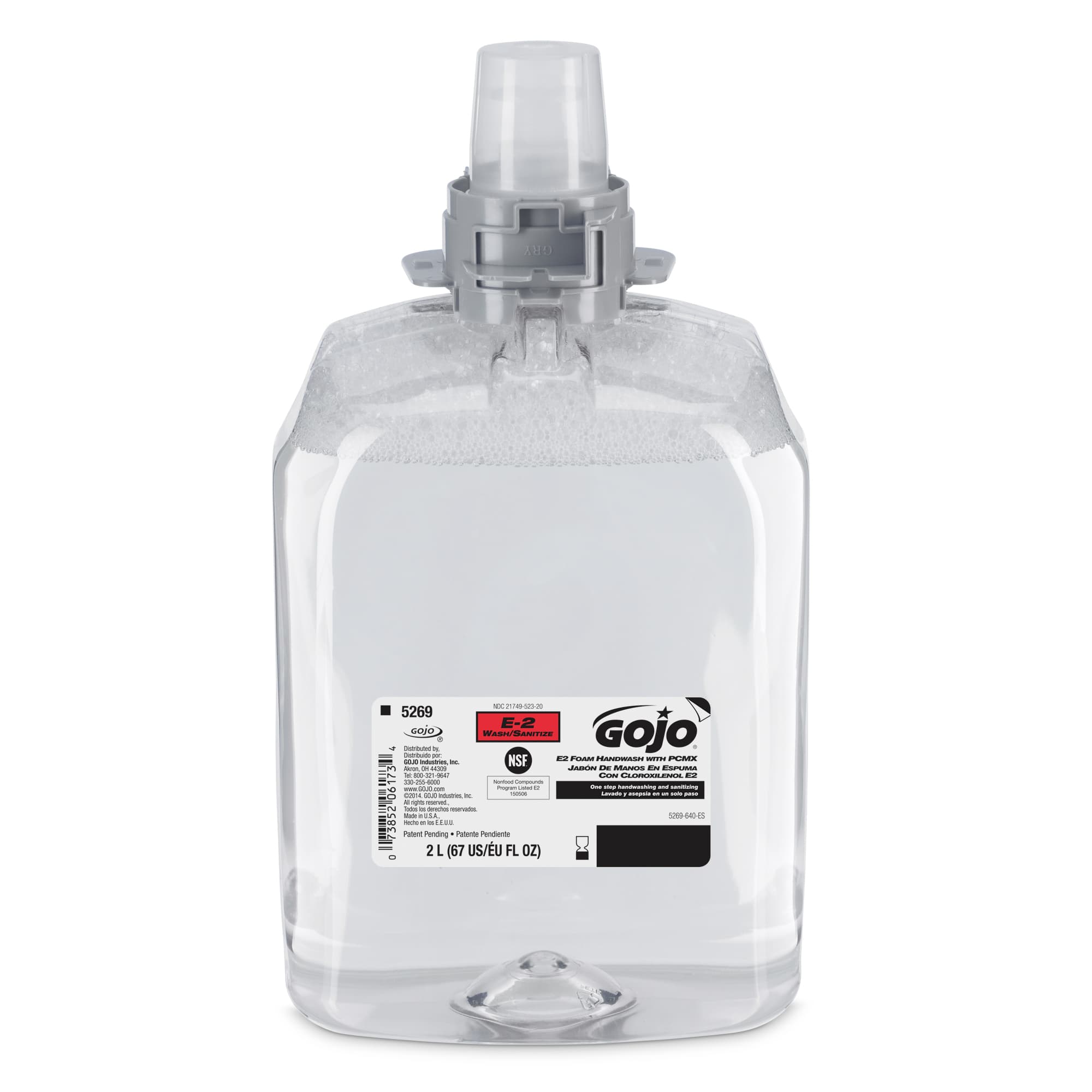 GOJO® Handwash Foam 2000 mL 3.75X5.5X10.25 IN Light Floral Clear E2 Rated PCMX For FMX-20 2/Case