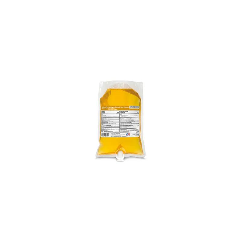 Skin Cleanser Liquid High Foam 1000 mL Fresh Scent Gold Antibacterial Clario Bag 6/Case