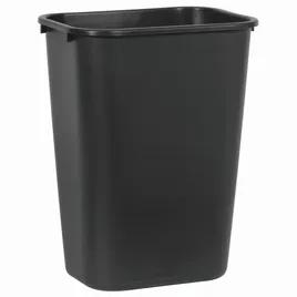 1-Stream Trash Can 15.25X11X19.88 IN 10.25 GAL 41 QT Black Rectangle Resin Deskside 1/Each