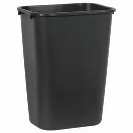 1-Stream Trash Can 15.25X11X19.88 IN 10.25 GAL 41 QT Black Rectangle Resin Deskside 1/Each