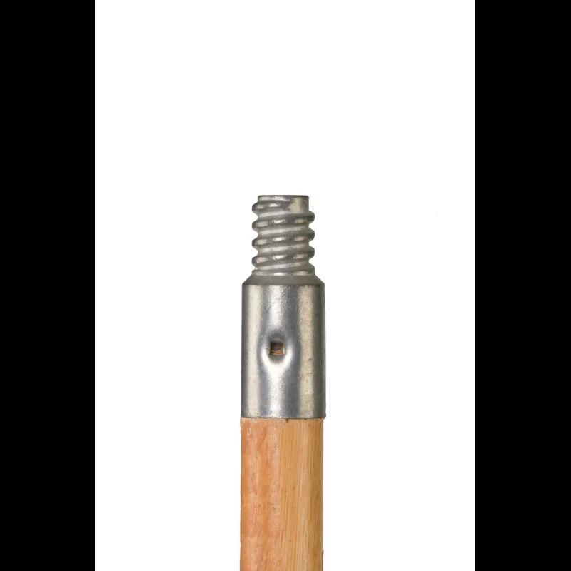 Mop Handle 60X0.94 IN Gray Wood Threaded Metal Tip Lacquered 1/Each