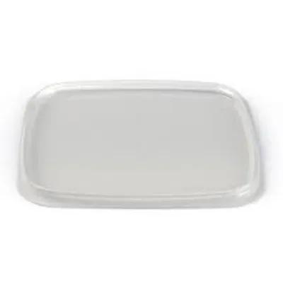 Lid Flat 4.6X4.6X0.29 IN PP Clear Square For Container 900/Case