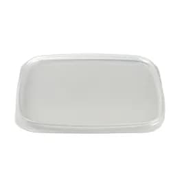 Lid Flat 4.6X4.6X0.29 IN PP Clear Square For Container 900/Case