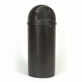 Marshal® Classic Landfill 1-Stream Trash Can 18X18X41 IN 15 GAL Black Resin 1/Each