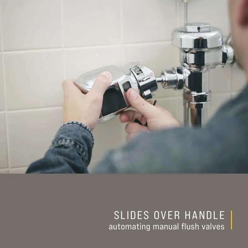 Auto Flush 8 IN Chrome Plastic Clamp Style 1/Each