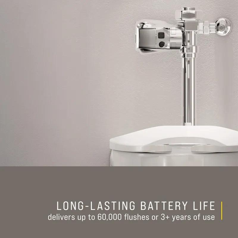 Auto Flush 8 IN Chrome Plastic Clamp Style 1/Each