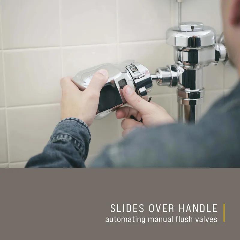 Auto Flush 8 IN Chrome Plastic Clamp Style 1/Each