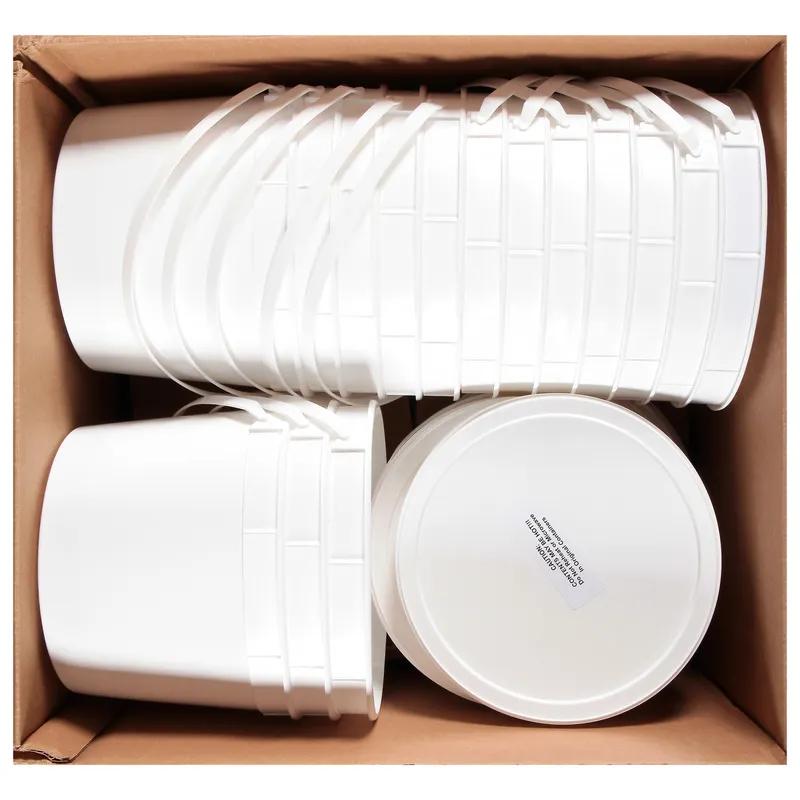 Soup N Serve Soup Take-Out Box Fold-Top With Flat Lid 8.3X8.3X6.13 IN Corrugated Paperboard Kraft Square 15/Case