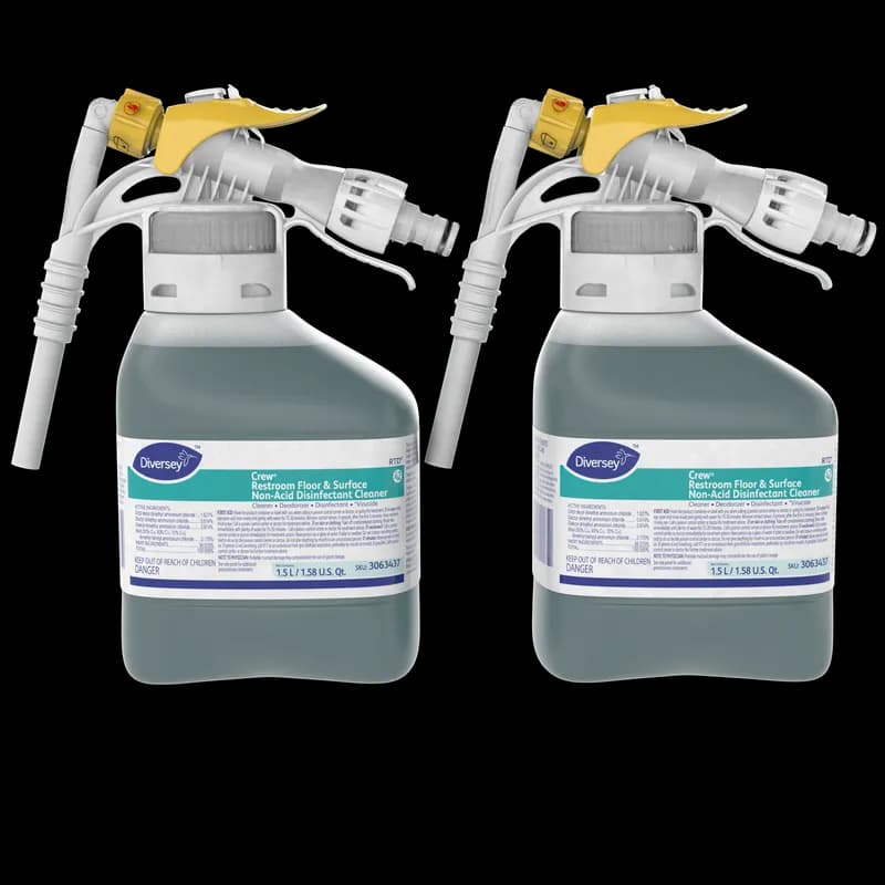 Crew® Fresh Scent Restroom Cleaner One-Step Disinfectant 1.5 L Multi Surface Neutral Liquid RTD 2/Case